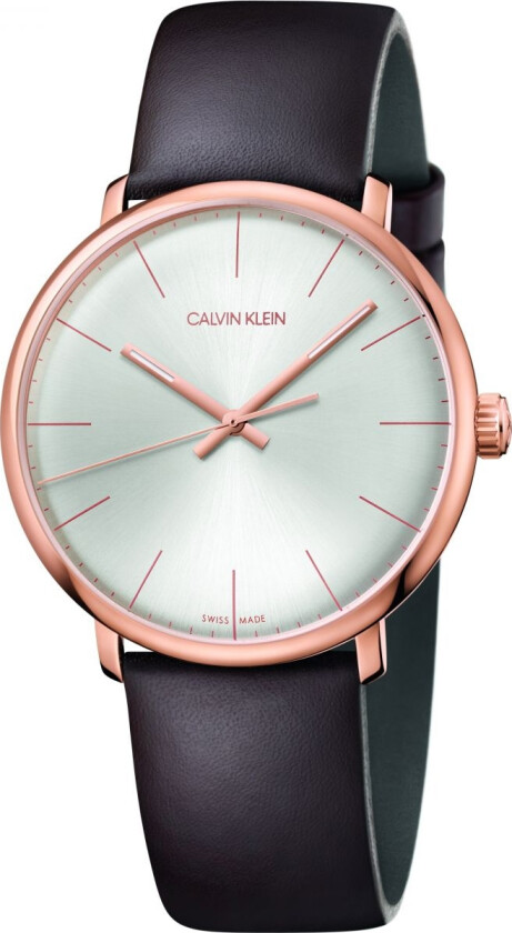 High Noon K8M216G6 - Kvarts - Rosegull - Herreklokker - Skinn - Mineral