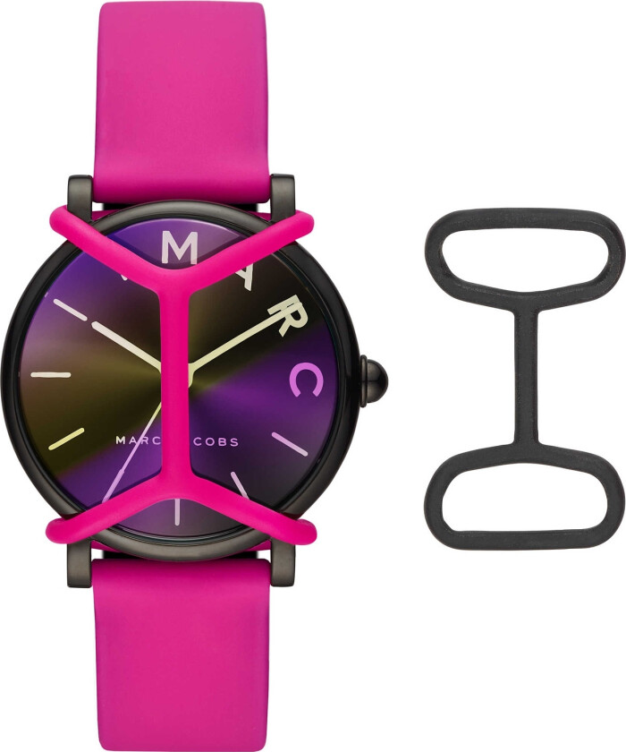 Marc Jacobs Classic MJ1646 - Kvarts - Sort - Dameklokker - Silikon - Mineral