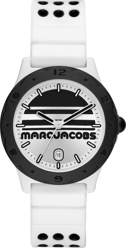 Marc Jacobs Henry MJ1651 - Kvarts - Hvit - Dameklokker - Silikon - Mineral