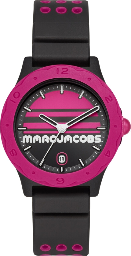 Marc Jacobs Henry MJ1652 - Kvarts - Sort - Dameklokker - Silikon - Mineral