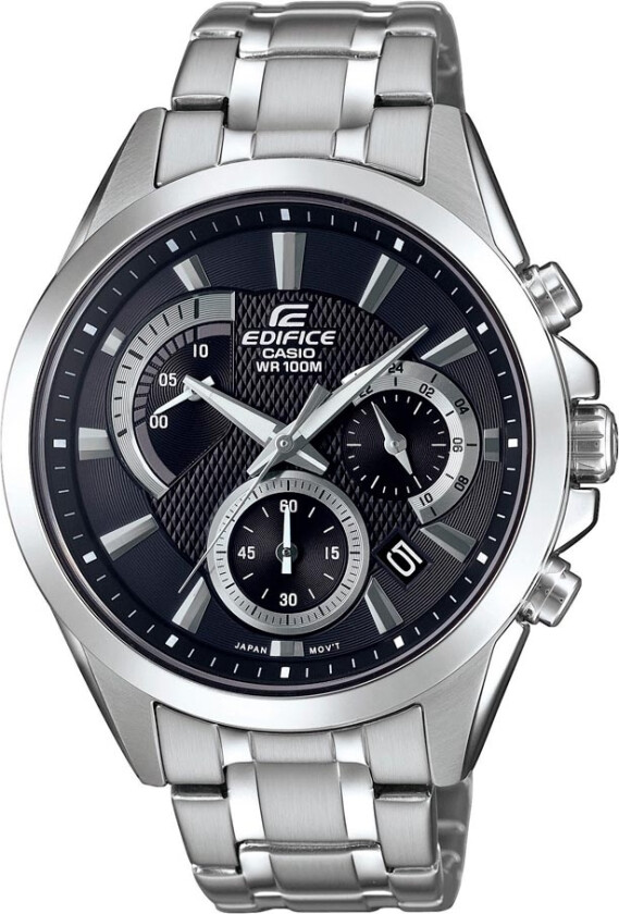 Edifice EFV-580D-1AVUEF - Kvarts - Sølv - Herreklokker - Rustfritt stål - ledd m/pin - Mineral