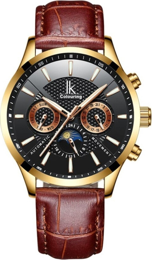 Automatic K017GA1L-GLBLBR - Automatisk - Gull - Herreklokker - Skinn - Mineral