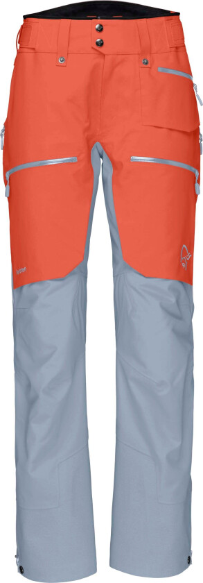 Lofoten Gore-Tex Pro Pant W's orange alert/blue fog
