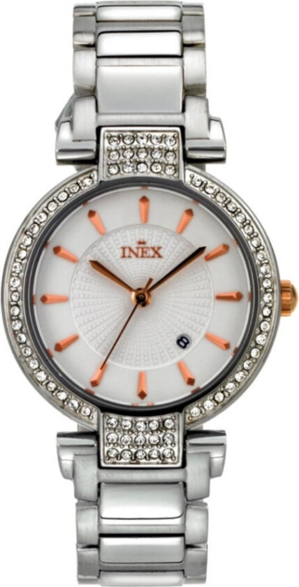Inex Silver Ivory A64167B4I - Digital - Sølv - Dameklokker - Rustfritt stål - ledd m/pin - Mineral
