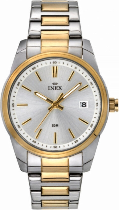 Inex Silver A76201-1B4I - Kvarts - Sølv - Dameklokker - Rustfritt stål - ledd m/pin - Mineral