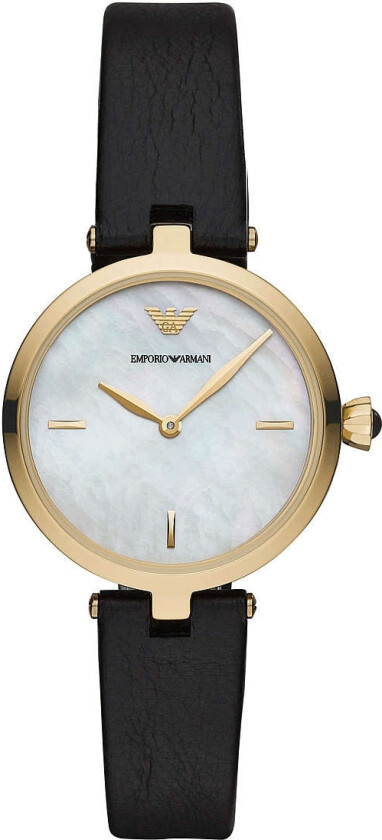 Emporio Armani Arianna AR11200 - Kvarts - Gull - Dameklokker - Skinn - Mineral