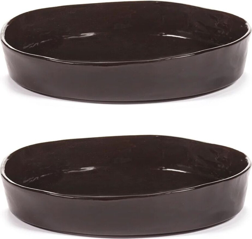 La Mère dyp tallerken S Ø20 cm 2-pakn. Dark brown
