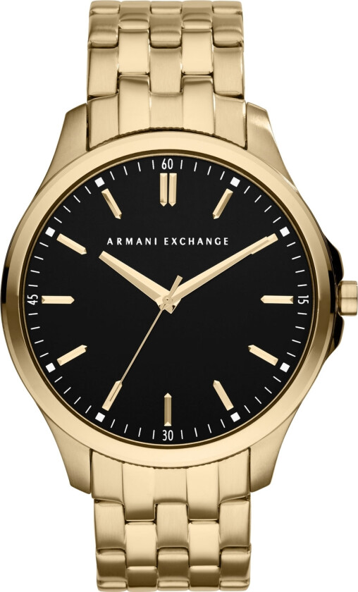 Hampton AX2145 - Kvarts - Gull - Herreklokker - Rustfritt stål - ledd m/pin - Mineral