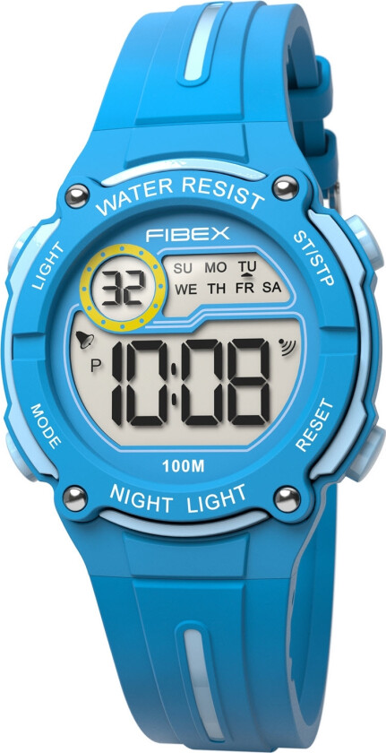 Mini Digital 100M Water Resist FIBEX76IP001 - Digital - Blå - Unisex - Silikon -
