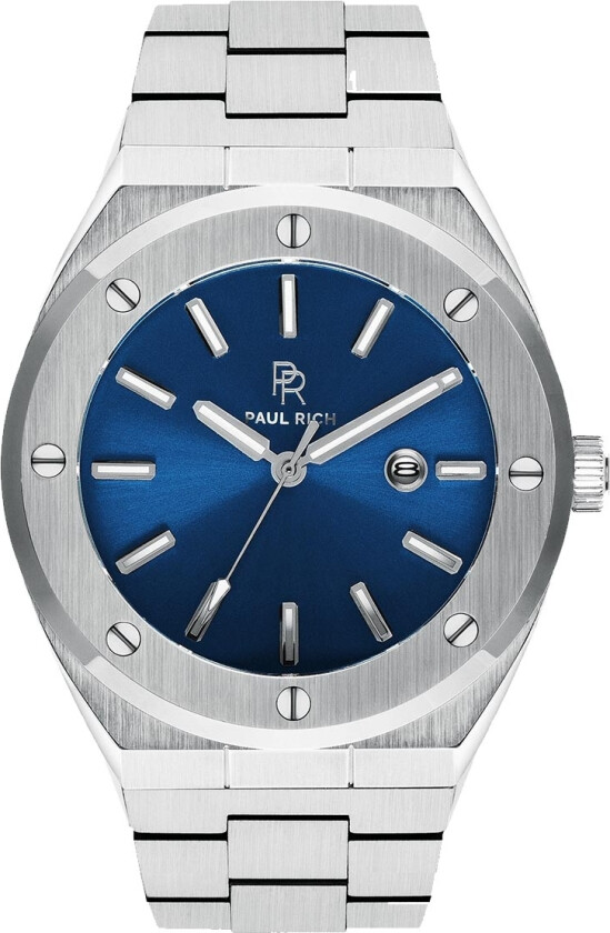 La eventyret starte - Paul Rich Signature Deep Dive PR68 - Kvarts - Sølv - Herreklokker - Rustfritt stål - ledd m/pin - Mineral