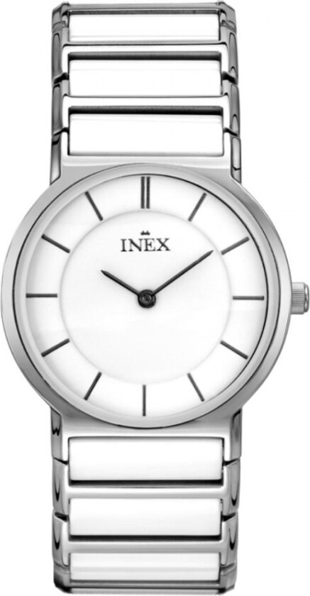 Inex Silver White A64155S0I - Kvarts - Sølv - Dameklokker - Rustfritt stål - ledd m/pin - Mineral