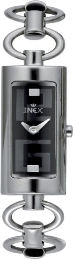 Inex Silver Black A64103S5I - Kvarts - Sølv - Dameklokker - Rustfritt stål - ledd m/pin - Mineral