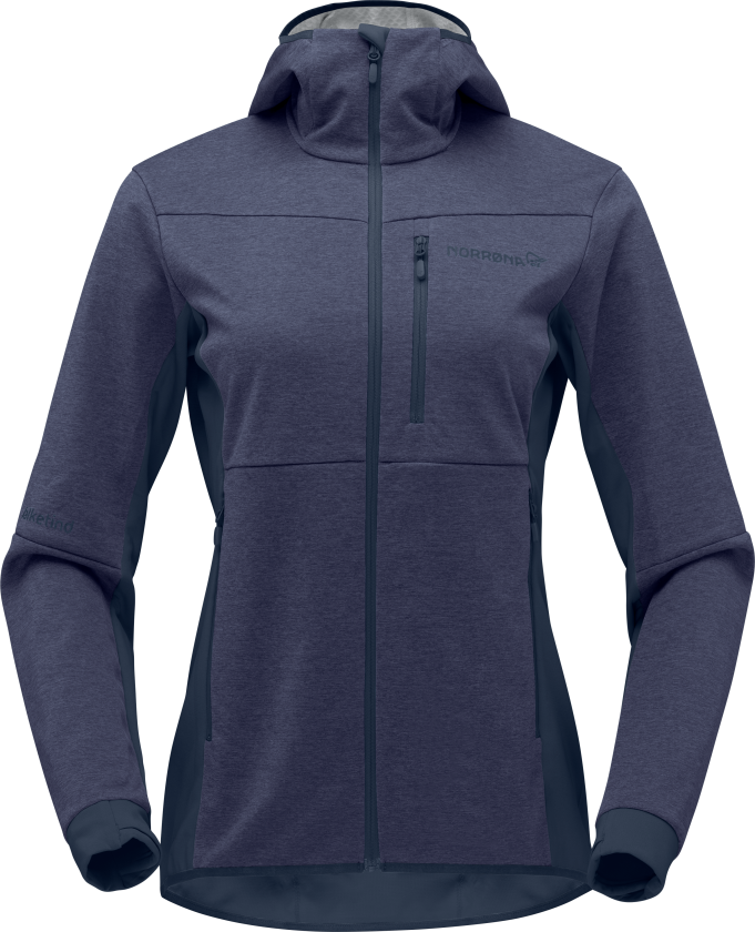 Women's Falketind Warm2 Octa Hood M, Indigo Night
