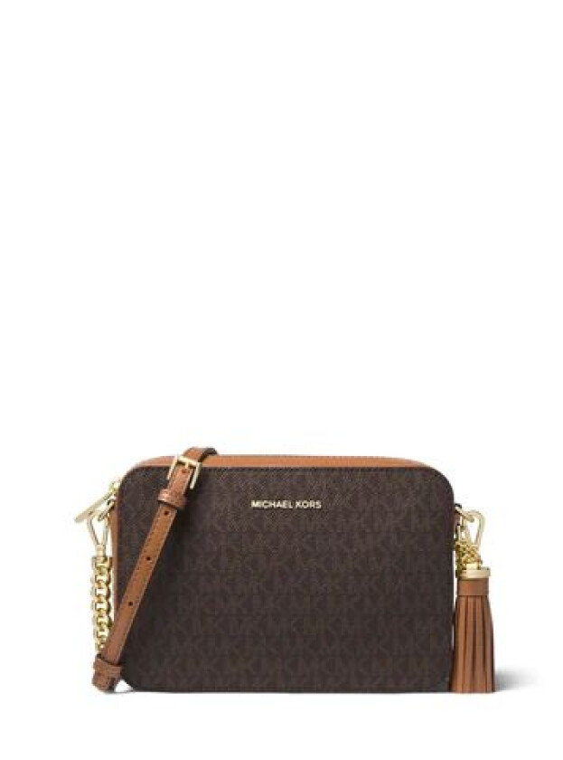 Jet Set Medium Logo Crossbody Bag - Brown One Size