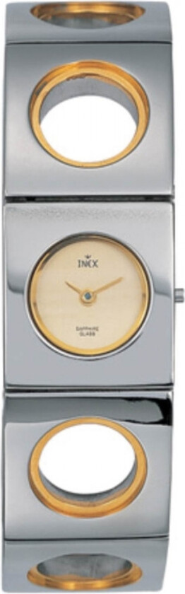 Inex Silver Gold A69158B7 - Kvarts - Sølv - Dameklokker - Rustfritt stål - ledd m/pin - Safir
