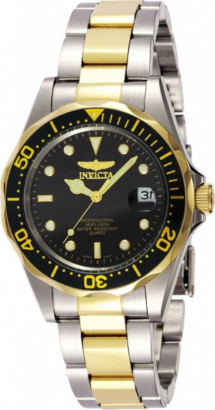 Pro Diver 8934 - Kvarts - Sølv - Unisex - Rustfritt stål - ledd m/pin - Mineral