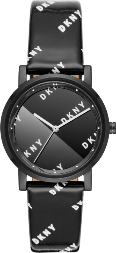 SoHo NY2805 - Kvarts - Sort - Dameklokker - Skinn - Mineral