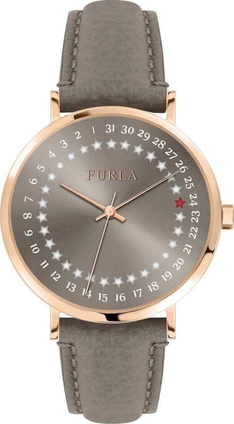 Giada Date R4251121502 - Kvarts - Rosegull - Dameklokker - Skinn - Mineral