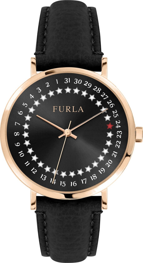 Giada Date R4251121505 - Kvarts - Rosegull - Dameklokker - Skinn - Mineral
