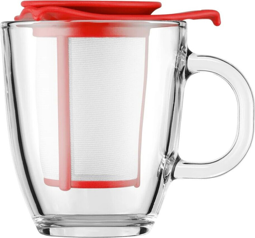 Bodum Yo-Yo tekopp med sil rød