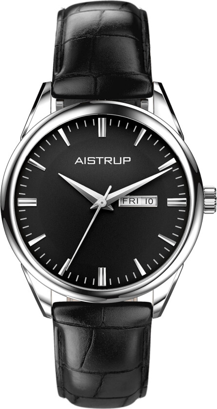 Classic 78 Mens Day-Date AIW7804 - Kvarts - Sølv - Herreklokker - Skinn - Mineral