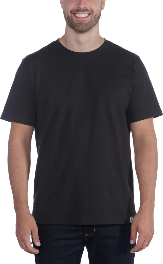 Men's Relaxed Fit Heavyweight Short Sleeve T-Shirt Black L