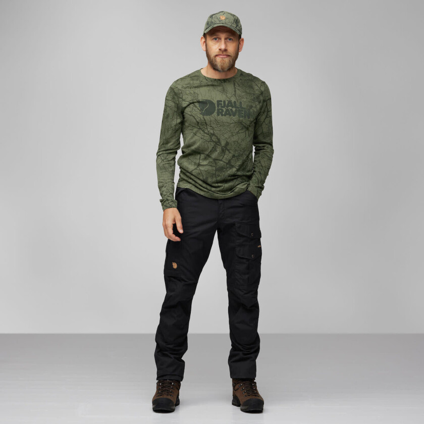 Men's Värmland Wool Long Sleeve M, Green Camo