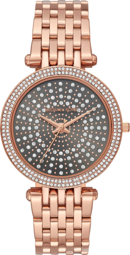 Darci MK4408 - Kvarts - Rosegull - Dameklokker - Rustfritt stål - ledd m/pin - Mineral