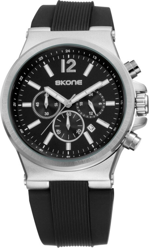 Chronograph 5154E-2 - Kvarts - Sølv - Herreklokker - Silikon - Mineral