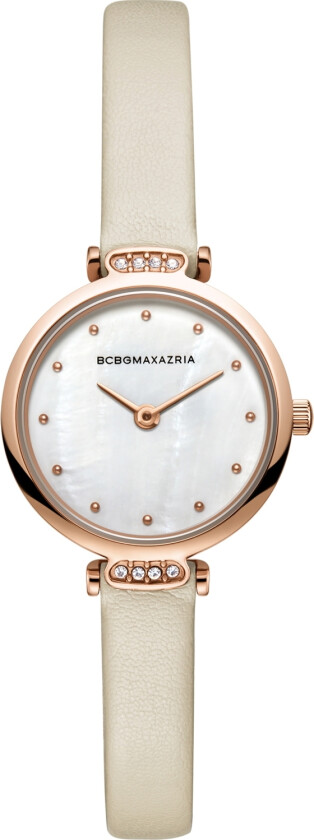 Ladies BG50997004 - Kvarts - Rosegull - Dameklokker - Skinn/Krystal - Mineral