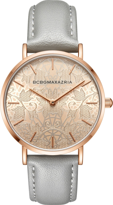 Ladies BG50696009 - Kvarts - Rosegull - Dameklokker - Skinn - Mineral