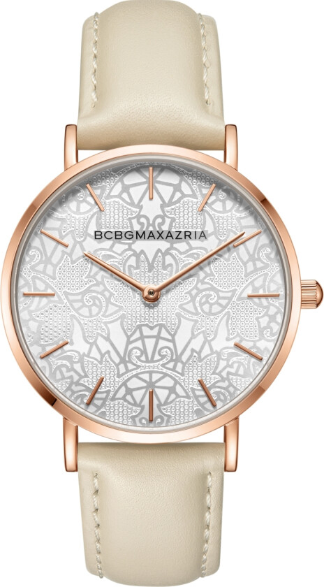 Ladies BG50696010 - Kvarts - Rosegull - Dameklokker - Skinn - Mineral