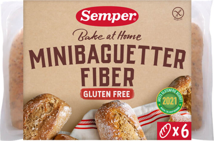 Fiberbaguetter glutenfri 300g