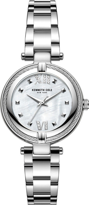 New York KC50980001 - Kvarts - Sølv - Dameklokker - Rustfritt stål - ledd m/pin - Mineral