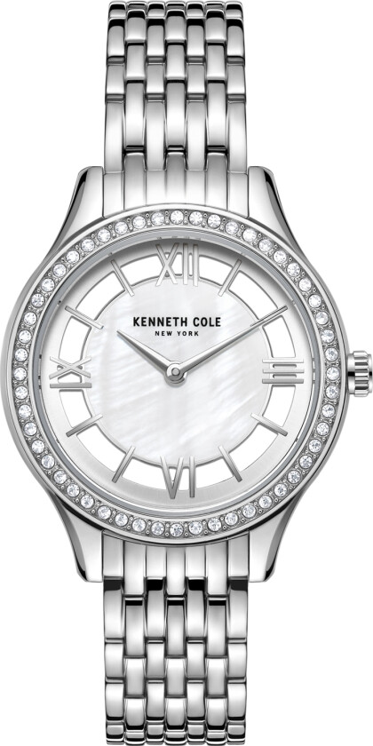 New York Ladies KC50988001 - Kvarts - Sølv - Dameklokker - Rustfritt stål - ledd m/pin - Mineral