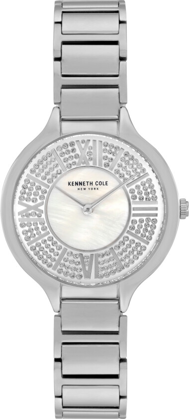 New York Ladies KC51011001 - Kvarts - Sølv - Dameklokker - Rustfritt stål - ledd m/pin - Mineral