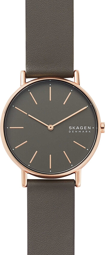 Signatur SKW2794 - Kvarts - Rosegull - Dameklokker - Skinn - Mineral