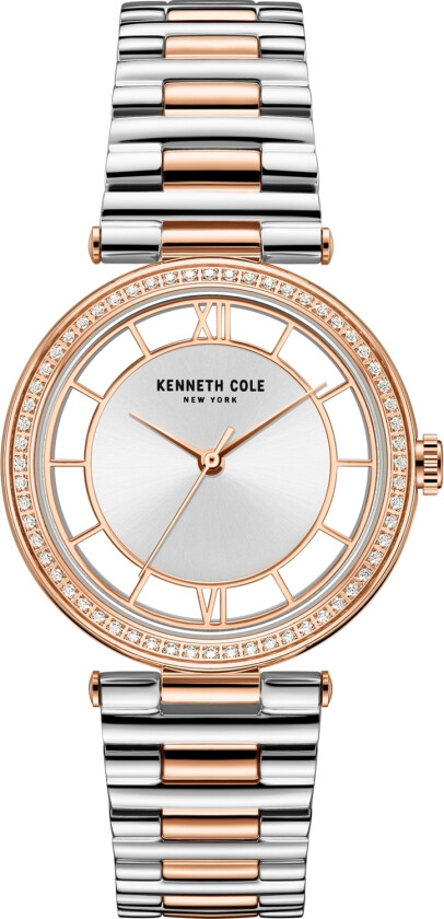 New York Ladies KC51009003 - Kvarts - Rosegull - Dameklokker - Rustfritt stål - ledd m/pin - Mineral