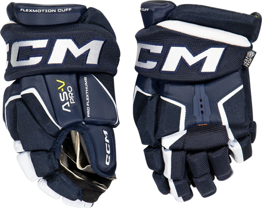 TACKS AS-V PRO Junior Hockey Gloves, hockeyhanske junior Navy/White