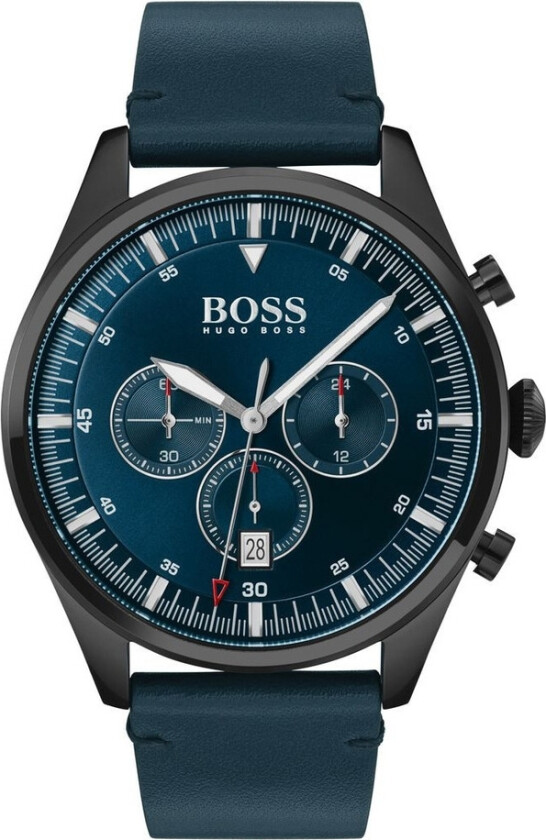 Hugo Boss Black Pioneer 1513711 - Kvarts - Sort - Herreklokker - Skinn - Mineral