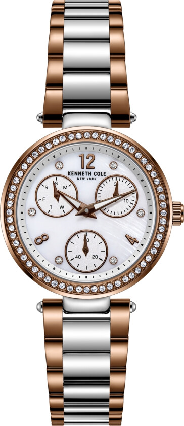 New York Ladies KC51065014 - Kvarts - Sølv - Dameklokker - Rustfritt stål - ledd m/pin - Mineral