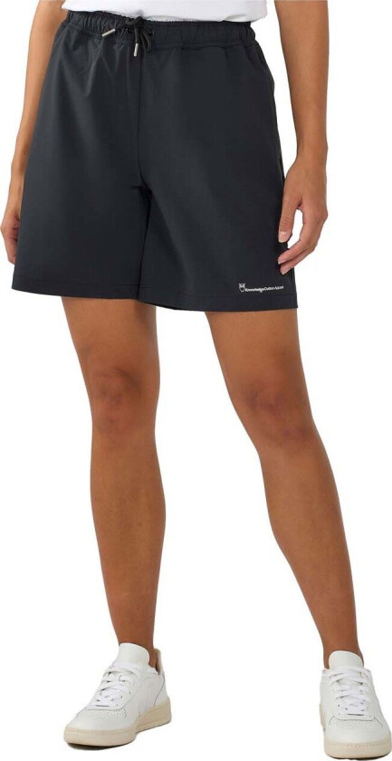 Women's Stretch Ribstop Elastic Waist Shorts XS, Black Jet