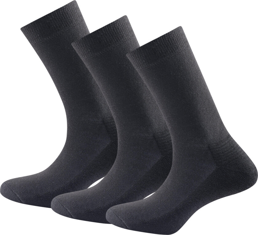 Daily Merino Medium Sock 3-Pack Herre A/Black 41-46