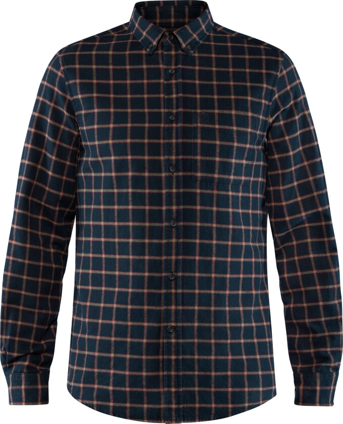 Men's Övik Flannel Shirt S, Dark Navy
