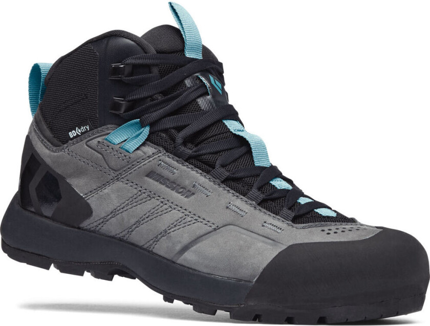 Women's Misson Leather Mid WP 39, Steel Grey/Costal Blue