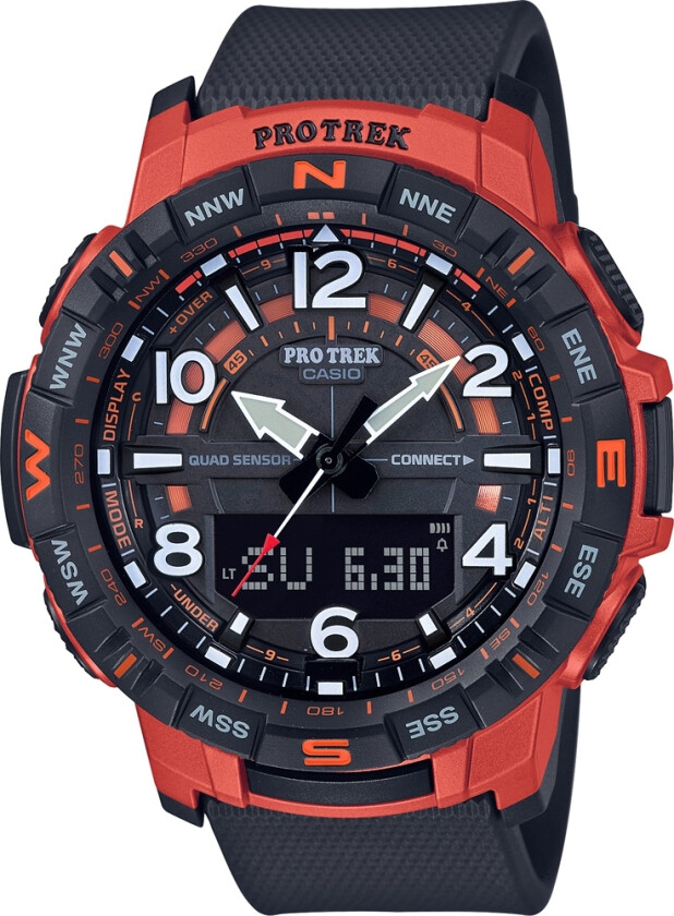 PROTREK PRT-B50-4ER - Anadigi - Oransje - Herreklokker - Resin - Mineral