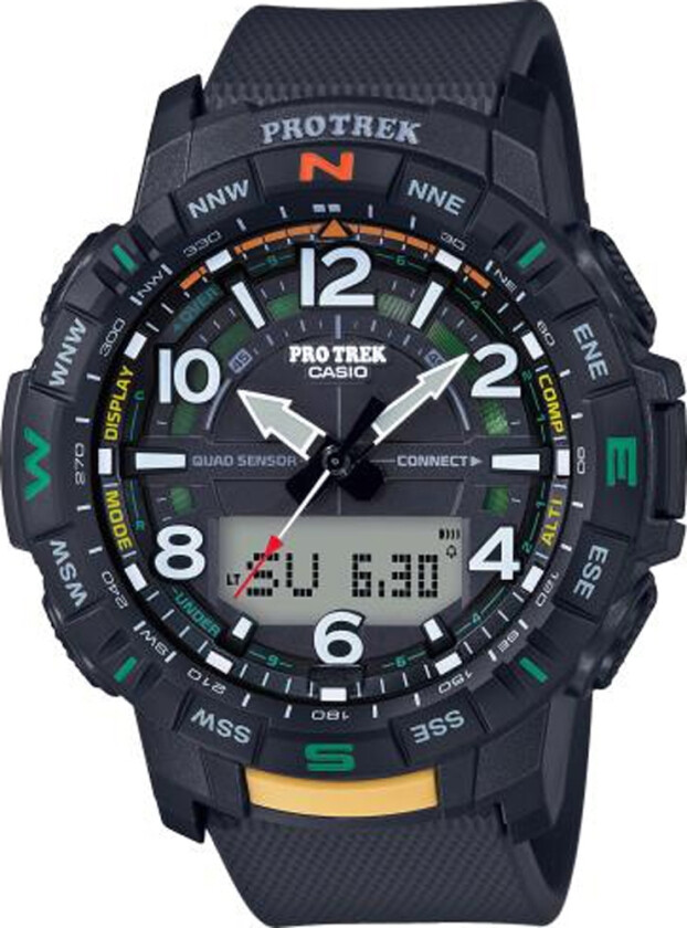 PROTREK PRT-B50-1ER - Anadigi - Sort - Herreklokker - Resin - Mineral