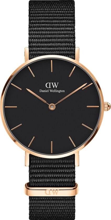 Classic Petite Cornwall Rose Gold 32mm DW00100215 - Kvarts - Rosegull - Dameklokker - Stoff - Mineral
