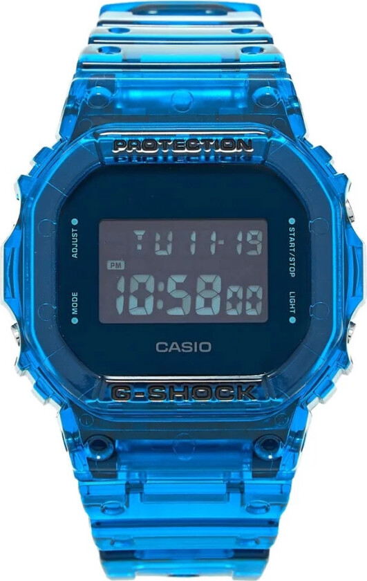 G-Shock DW-5600SB-2ER - Digital - Blå - Herreklokker - Resinledd - Mineral
