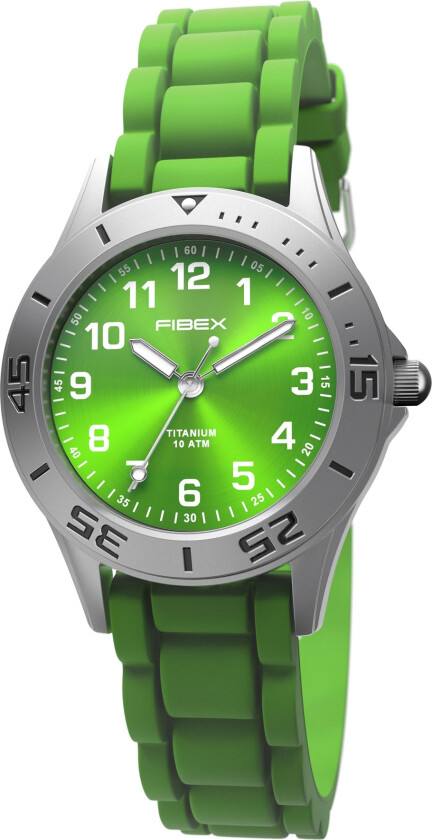 Unngå bekymringer om allergier, kjøp et armbåndsur i titanium - Fibex Titanium 100M FIBEXTIA06 - Kvarts - Sølv Titanium - Unisex - Silikon -...